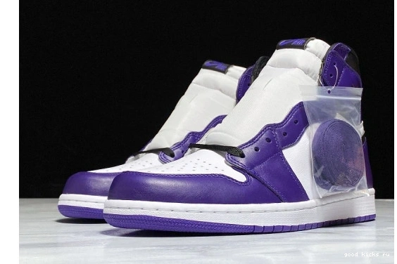 555088-500 Purple Retro 555088-500 High Jordan Air Court 1 White 0408